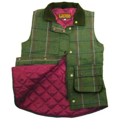 Ladies Game Ruby/Abby Tweed Gilet-8