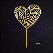 Acrylic Card Insert Happy Birthday Cake Decorating Insert Double Mirror Card Baking Holiday Flag - Memoriex 