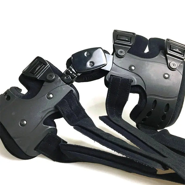 Adjustable unilateral knee joint brace knee internal and external flip corrector support brace orthotic device - Memoriex 