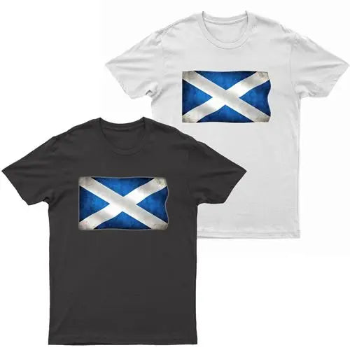 Adults Scotland Printed Scottish Flag T-Shirt-0