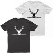 Adults Stag ECG Logo Printed T-Shirt-0