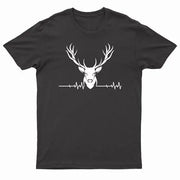 Adults Stag ECG Logo Printed T-Shirt-2