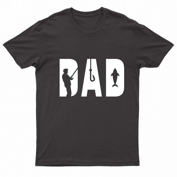 Adults Unisex DAD Angling Printed T-Shirt-0