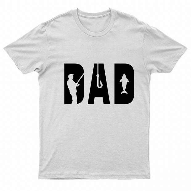 Adults Unisex DAD Angling Printed T-Shirt-1