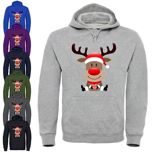 Adults XMS2 "Sitting Reindeer" Hoodie-0