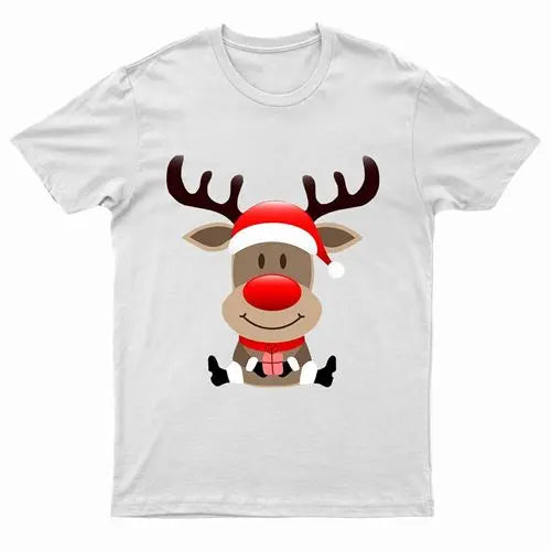 Adults XMS2 "Sitting Reindeer" T-Shirt-2