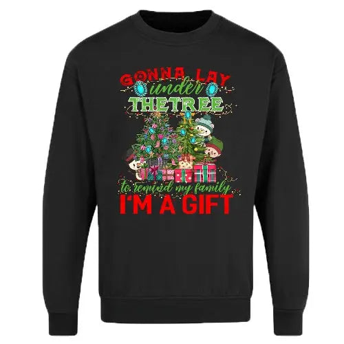 Adults Xmas Sweatshirt - I'M A GIFT-1