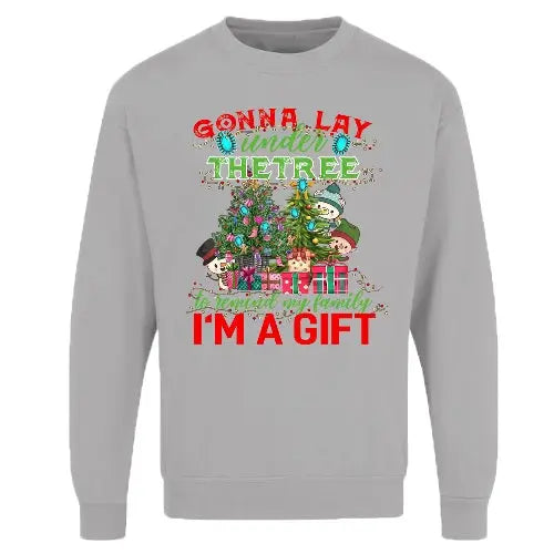 Adults Xmas Sweatshirt - I'M A GIFT-2