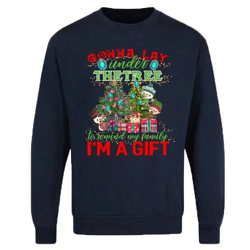 Adults Xmas Sweatshirt - I'M A GIFT-3