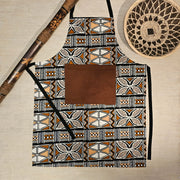 African Print Apron with Pocket | 100% Cotton Fabric-0