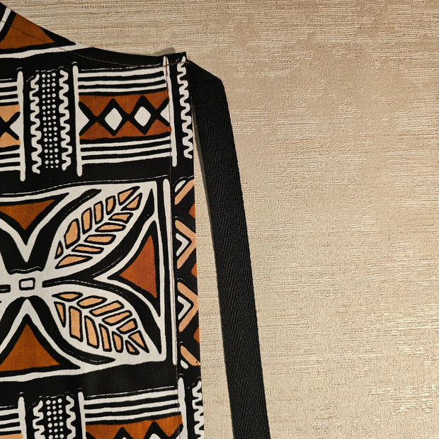African Print Apron with Pocket | 100% Cotton Fabric-1