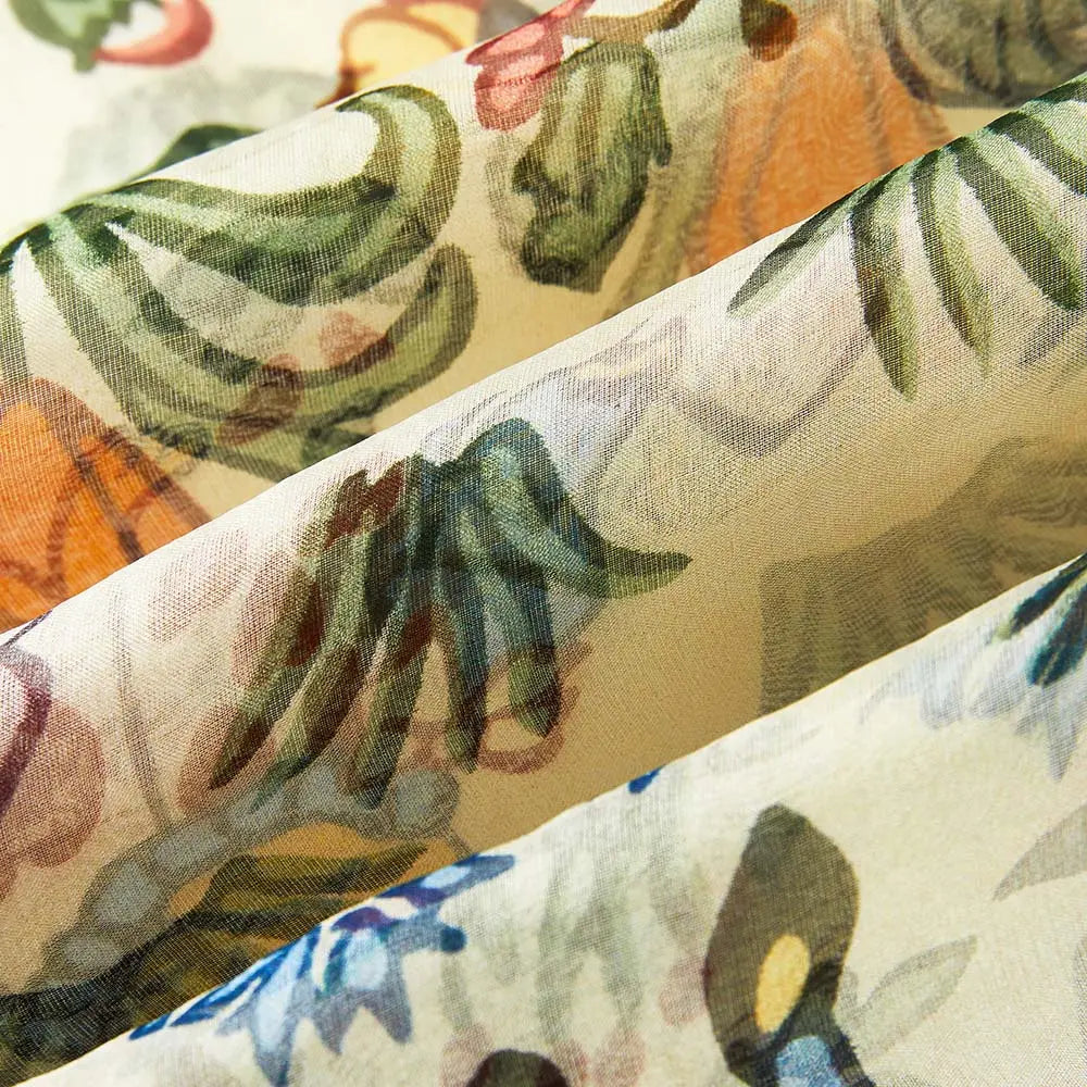 Alice In Wonderland - 100% Pure Silk Scarf-2