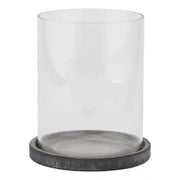 Amalfi Grey Large Hurricane Lantern - Memoriex 