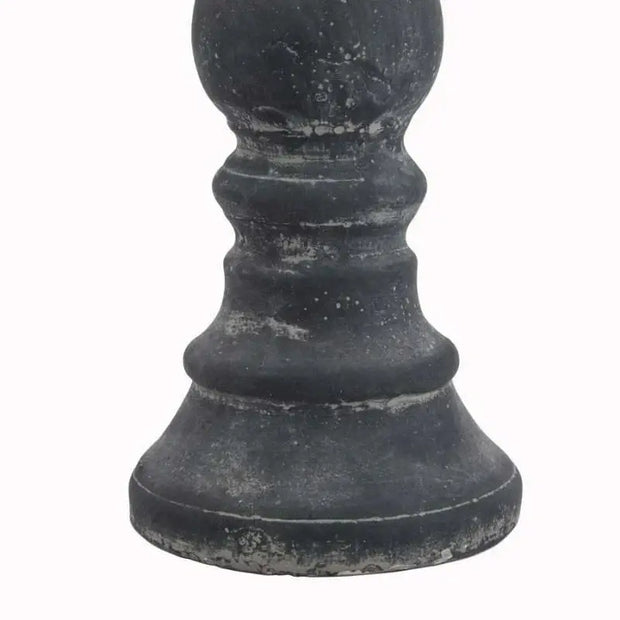 Amalfi Medium Grey Column Candle Holder - Memoriex 