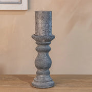 Amalfi Small Grey  Column Candle Holder - Memoriex 