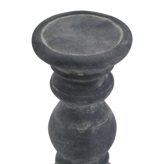 Amalfi Small Grey  Column Candle Holder - Memoriex 