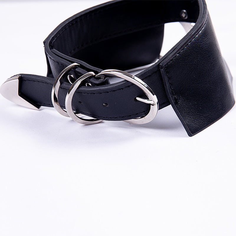 Amaris Moon Faux leather collar Choker-3