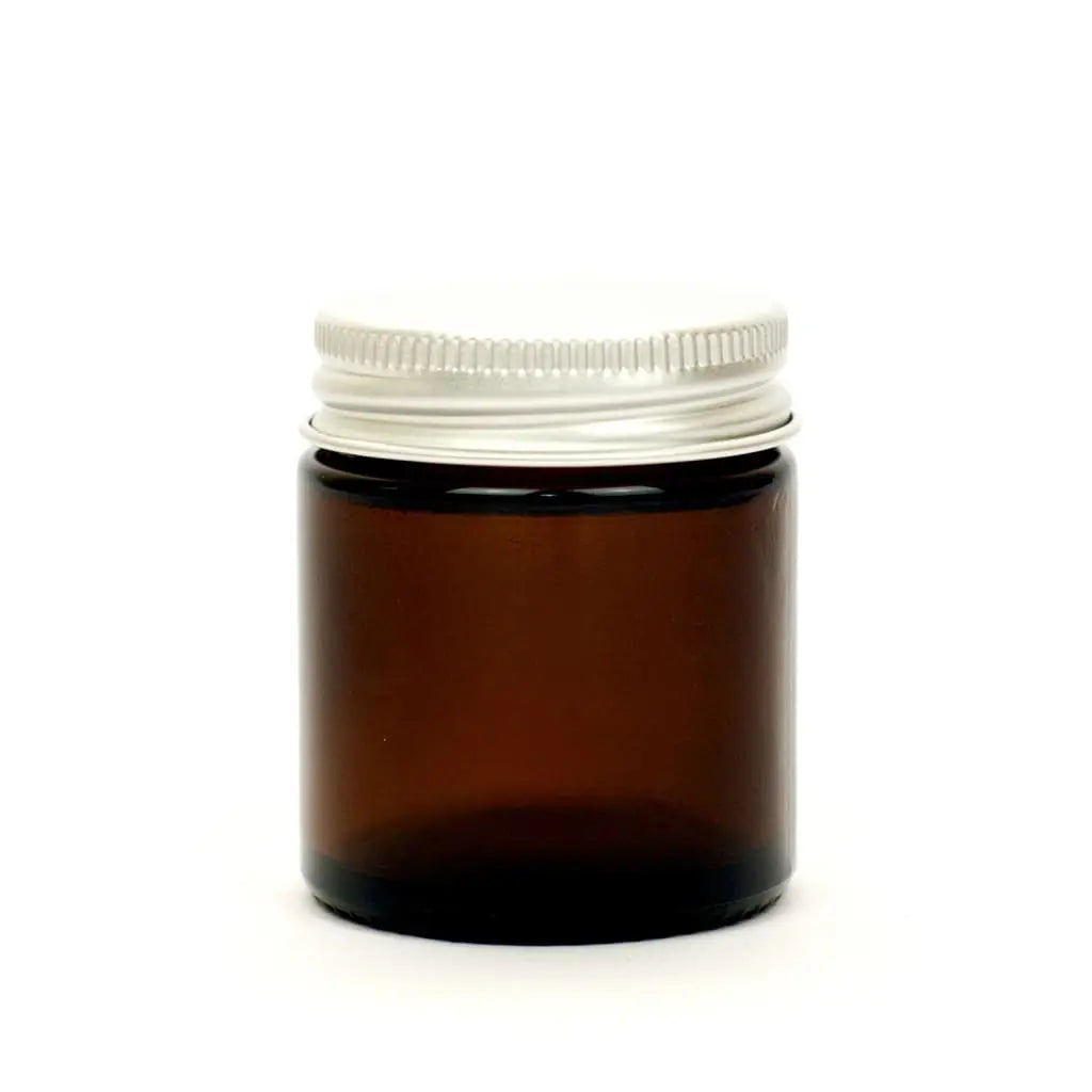 Amber Glass Refillable Jars-0