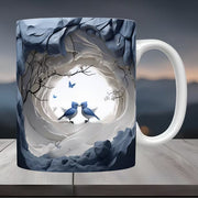 American Cardinals Holly Bird Ceramic Coffee Mug - Memoriex 