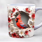 American Cardinals Holly Bird Ceramic Coffee Mug - Memoriex 