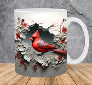 American Cardinals Holly Bird Ceramic Coffee Mug - Memoriex 