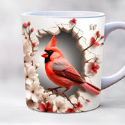 American Cardinals Holly Bird Ceramic Coffee Mug - Memoriex 