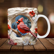American Cardinals Holly Bird Ceramic Coffee Mug - Memoriex 