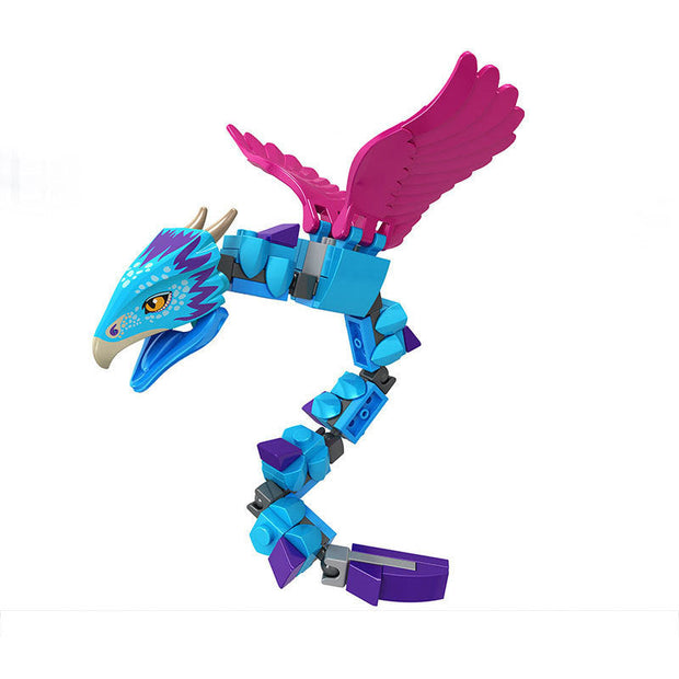 Animal Series Building Blocks Thunderbird Snake Spider Rhino Children Puzzle Assembly - Memoriex 