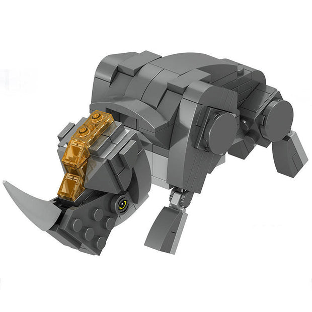 Animal Series Building Blocks Thunderbird Snake Spider Rhino Children Puzzle Assembly - Memoriex 