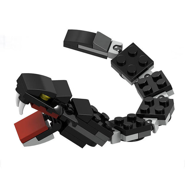 Animal Series Building Blocks Thunderbird Snake Spider Rhino Children Puzzle Assembly - Memoriex 