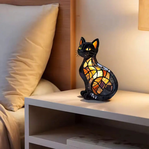 Animal resin LED night light, a cute bedside lamp for living rooms and bedrooms. - Memoriex