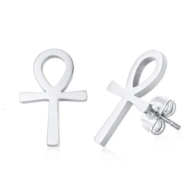 Ankh Stud Earrings - Memoriex