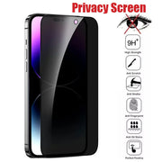 Anti-Spy Tempered Glass Screen Protector for iPhone - Memoriex 