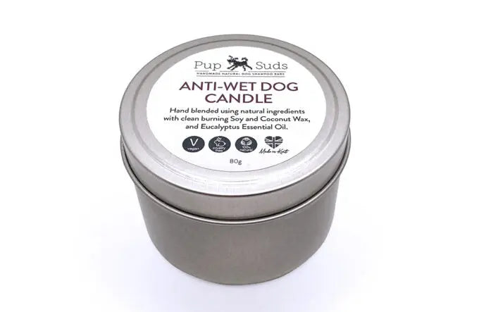 "Anti-Wet Dog Candle" - Remove Wet Dog Smells - by Pup Suds - Memoriex