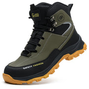 Anti-smashing And Anti-penetration Mountaineering Wear-resistant Waterproof Construction Site Safety Shoes - Memoriex 
