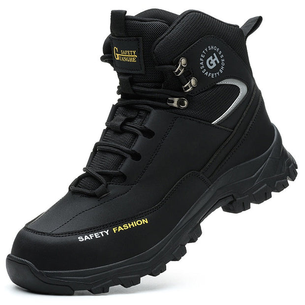 Anti-smashing And Anti-penetration Mountaineering Wear-resistant Waterproof Construction Site Safety Shoes - Memoriex 