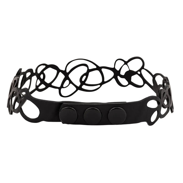Apeiron Artistic Recycled Rubber Choker - Memoriex 