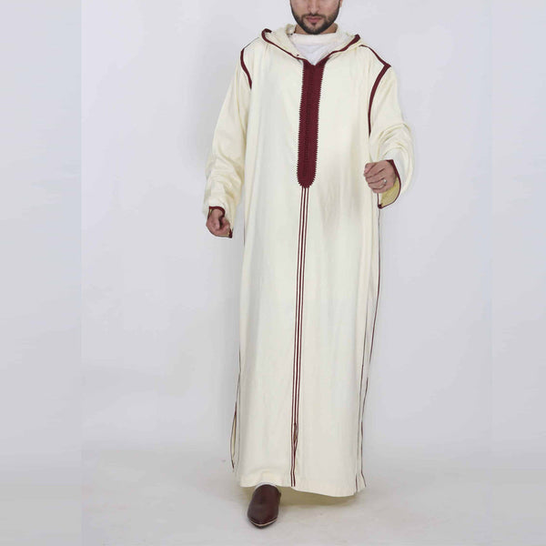 Arabic Long Men's Hooded Shirt Muslim Robe - Memoriex 