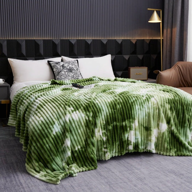 Art Tie-dye Casual Milk Fiber Fleece Blanket Cover - Memoriex 