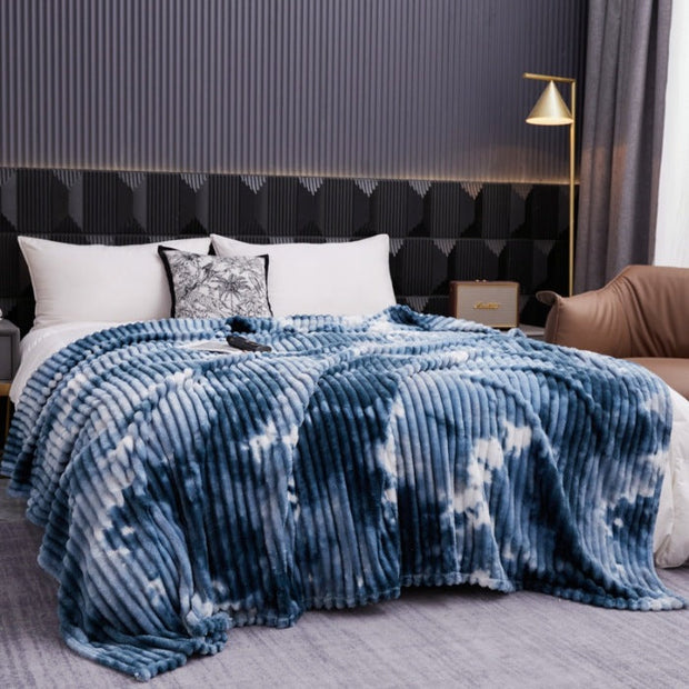 Art Tie-dye Casual Milk Fiber Fleece Blanket Cover - Memoriex 