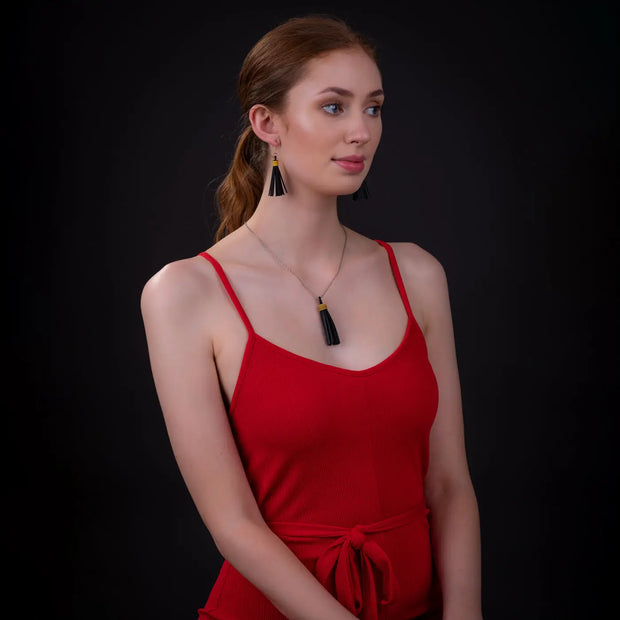 Asante Long Tassel Necklace - Memoriex 