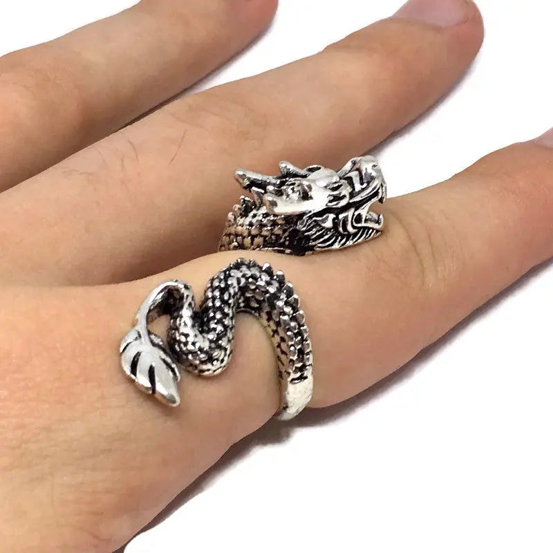 Asian Dragon Wraparound Ring-1