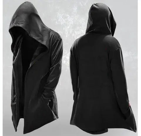 Assassin's Cloak Creed Windcoat Dark Dogma Hoodie Men's Medium to Long Wizard Hoodie Cloak Coat - Memoriex 