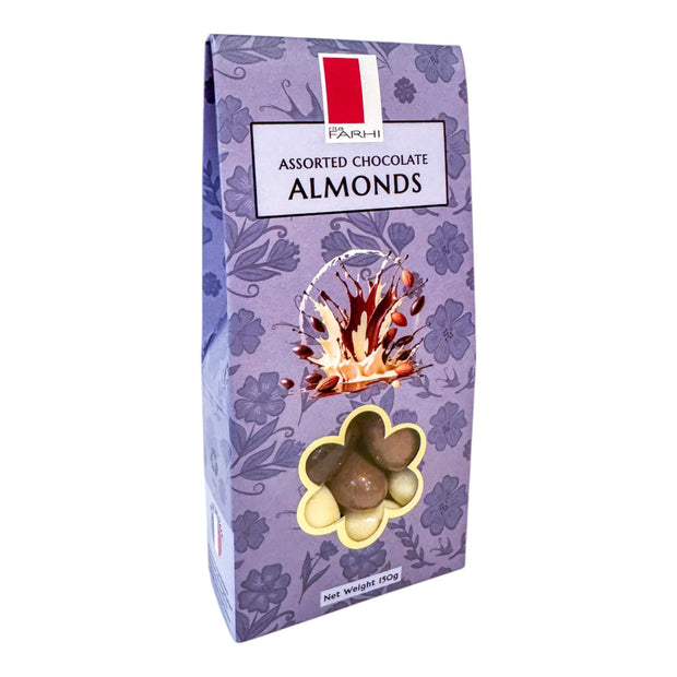 Assorted Chocolate Almonds, Palm Oil Free, 150g - Memoriex 