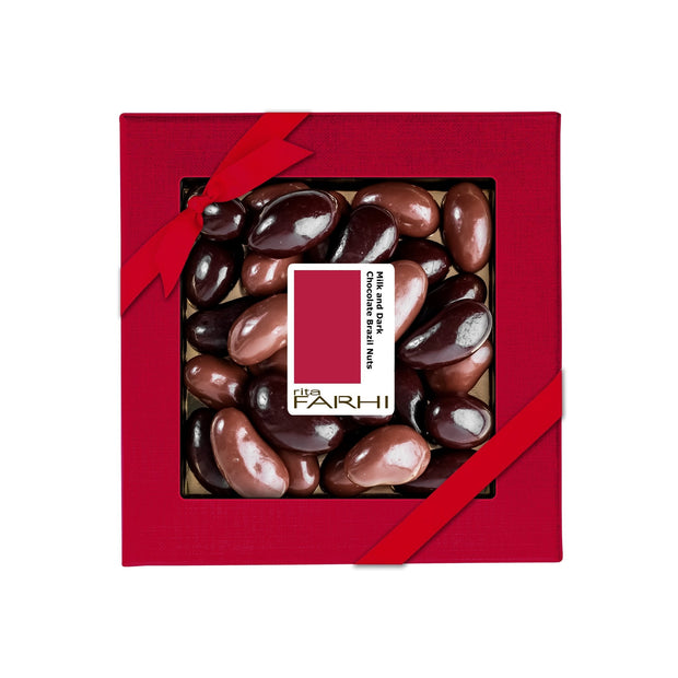 Assorted Milk and Dark Chocolate Coated Brazil Nuts, Palm Oil Free, 210g - Memoriex 