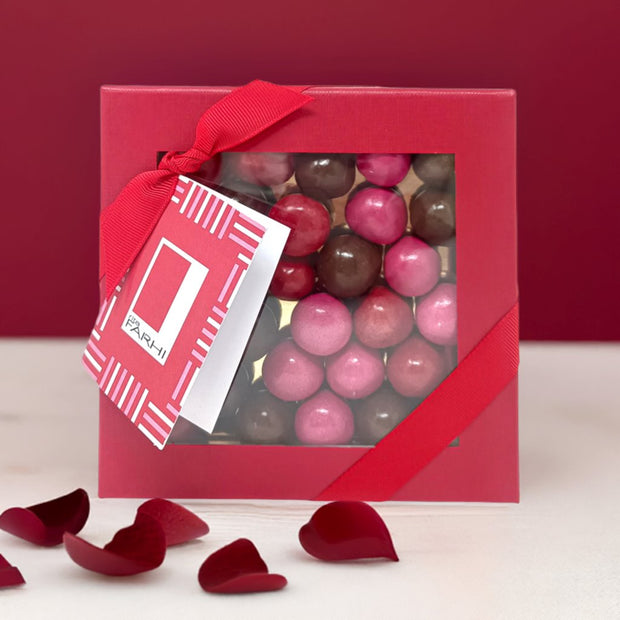 Assorted Rum, Coffee and Cherry Liqueur Dragees Luxury Gift Box, Palm Oil Free, 210g - Memoriex 