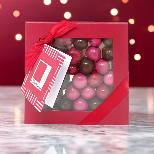 Assorted Rum, Coffee and Cherry Liqueur Dragees Luxury Gift Box, Palm Oil Free, 210g - Memoriex 