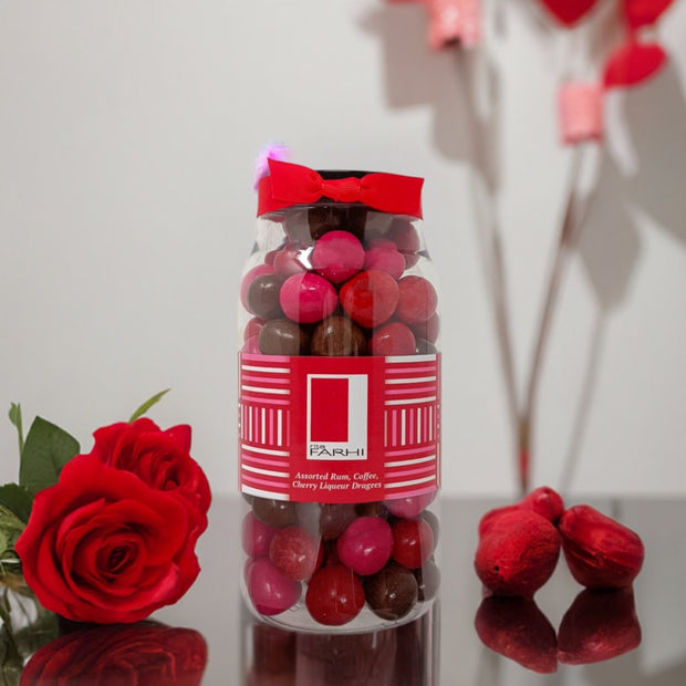 Assorted Rum, Coffee and Cherry Liqueur Dragees, Palm Oil Free, 780g - Memoriex 