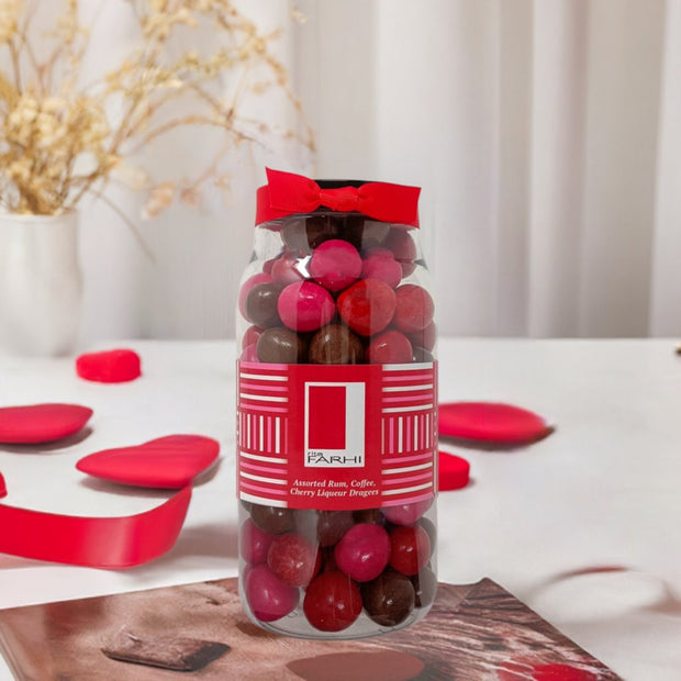 Assorted Rum, Coffee and Cherry Liqueur Dragees, Palm Oil Free, 780g - Memoriex 