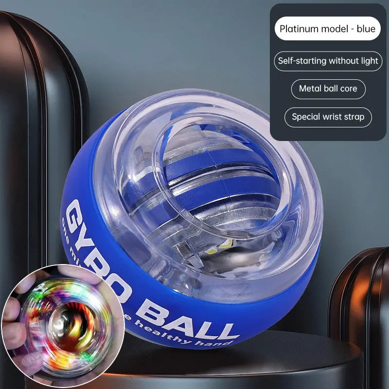 Auto-Counter Gyro Ball, a wrist exerciser with LED. Also named Wrist Power Gyro Ball, it builds arm strength for workouts. - Memoriex 